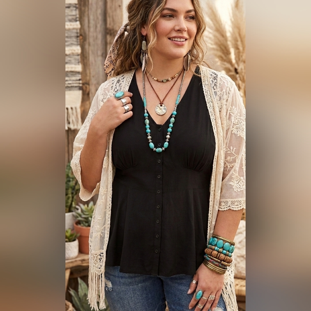 Torrid Black Sleeveless Top